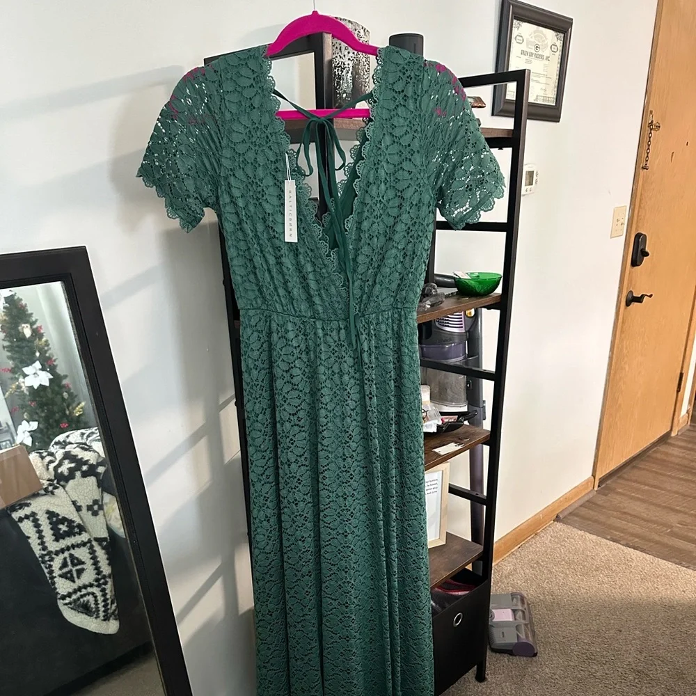 Baltic born green lace maxi dress - Picture 4 of 6